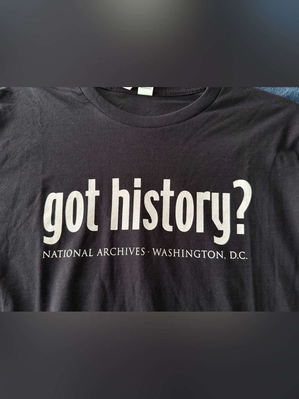 NWT National Archives βGot History?β Tee M Black Washington DC Store Exclusive